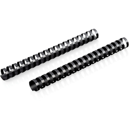 MEAD Binding Spines, 19-Hole, 200-Sheet Capacity, 1", 125/BX, BK PK MEA4000137